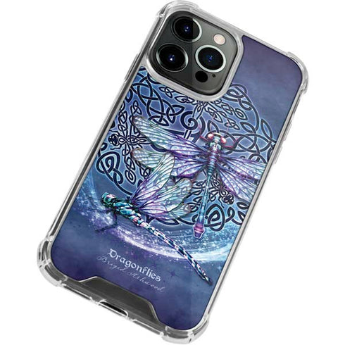 Brigid Ashwood Dragonfly Celtic Knot iPhone 14 Pro Clear Case
